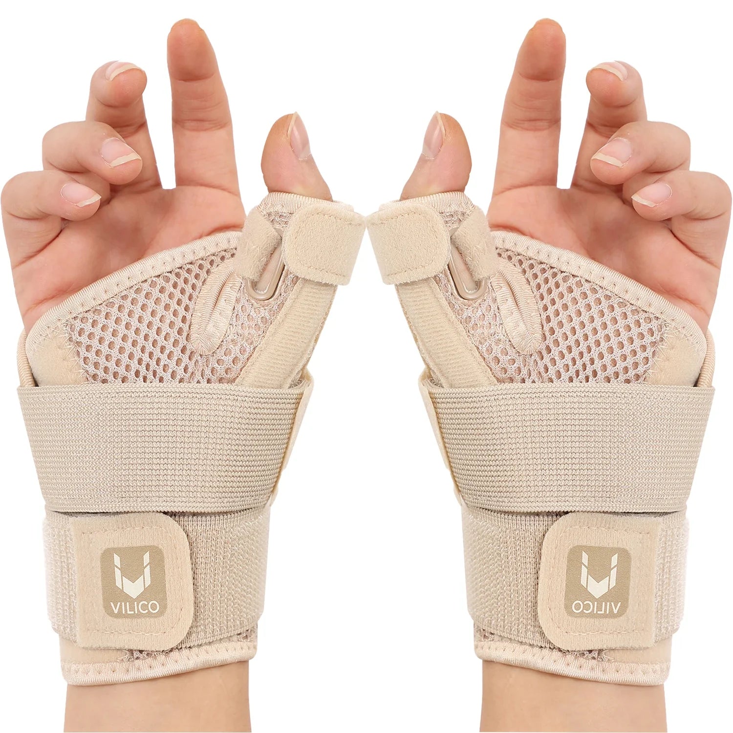 Hand Support Brace | Wrist & Thumb Stabilizer | Tendinitis & Arthritis Relief | Breathable | Ambidextrous