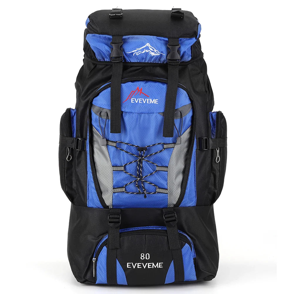 APWIKOGER 80L Hiking Backpack | Large Capacity Travel Pack | Adjustable Straps | Outdoor Sports Nylon Bag