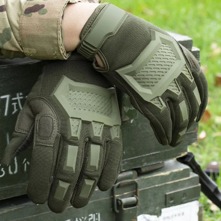 Men's Touchscreen Tactical Gloves | Airsoft Paintball Outdoor Sports | Long Finger Design