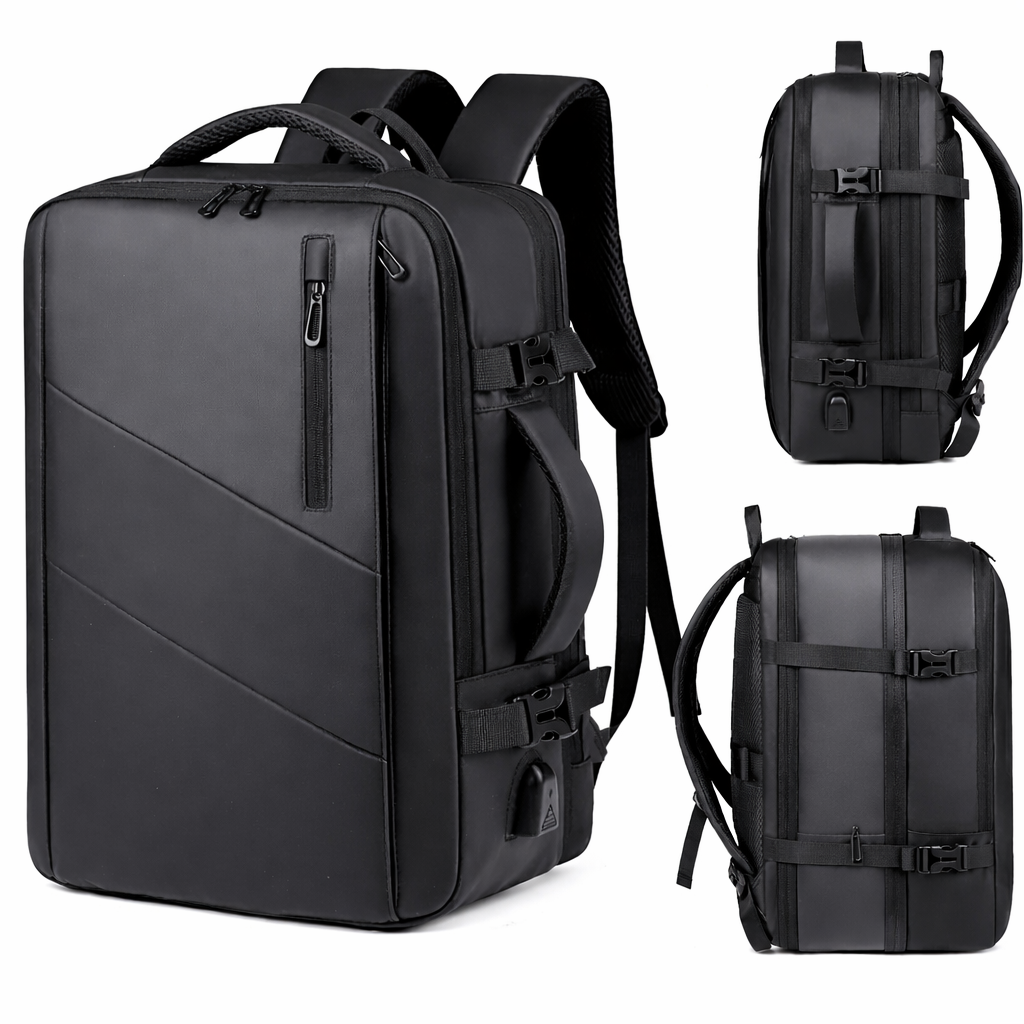 Men's Expandable Business Backpack | Waterproof Large Capacity | USB Charging | Travel Laptop Bag