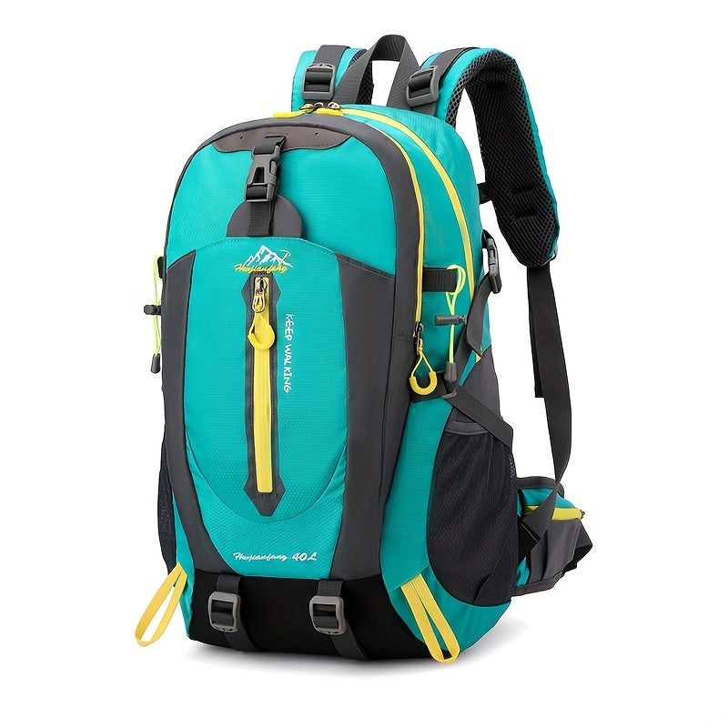 Durable 40L Nylon Backpack | Laptop & Outdoor Gear | Camping Hiking Sports | Unisex | Black | Soft Shell