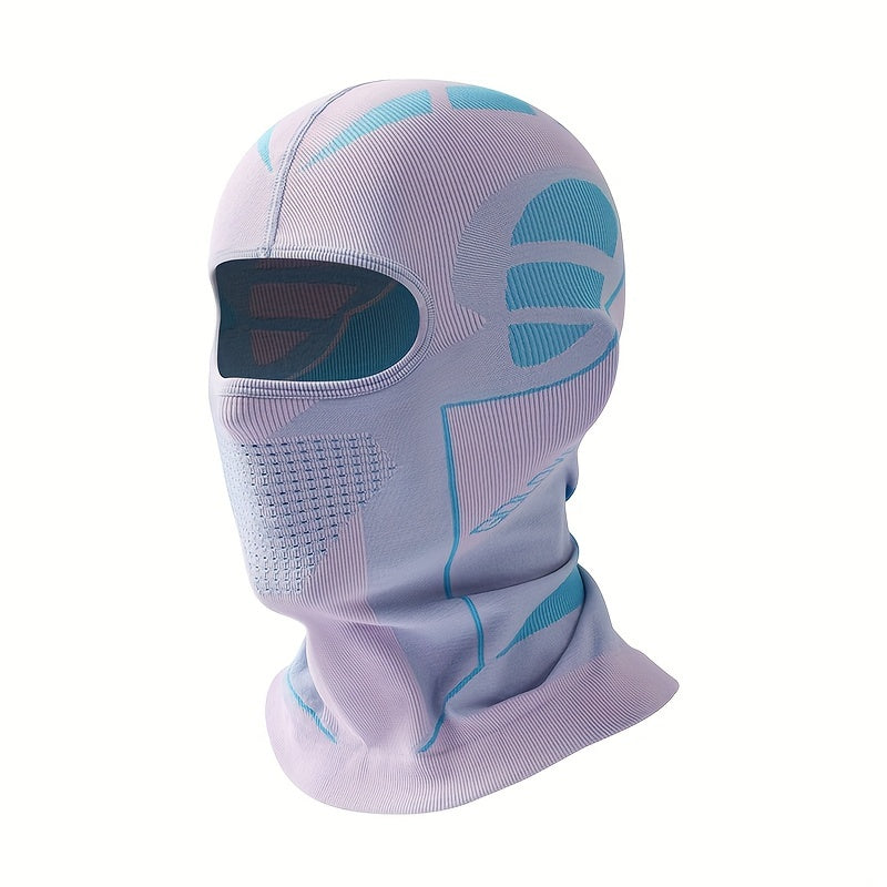 Unisex Knit Balaclava Face Mask | Windproof Winter Skiing & Motorcycling Gear | Grey Nylon