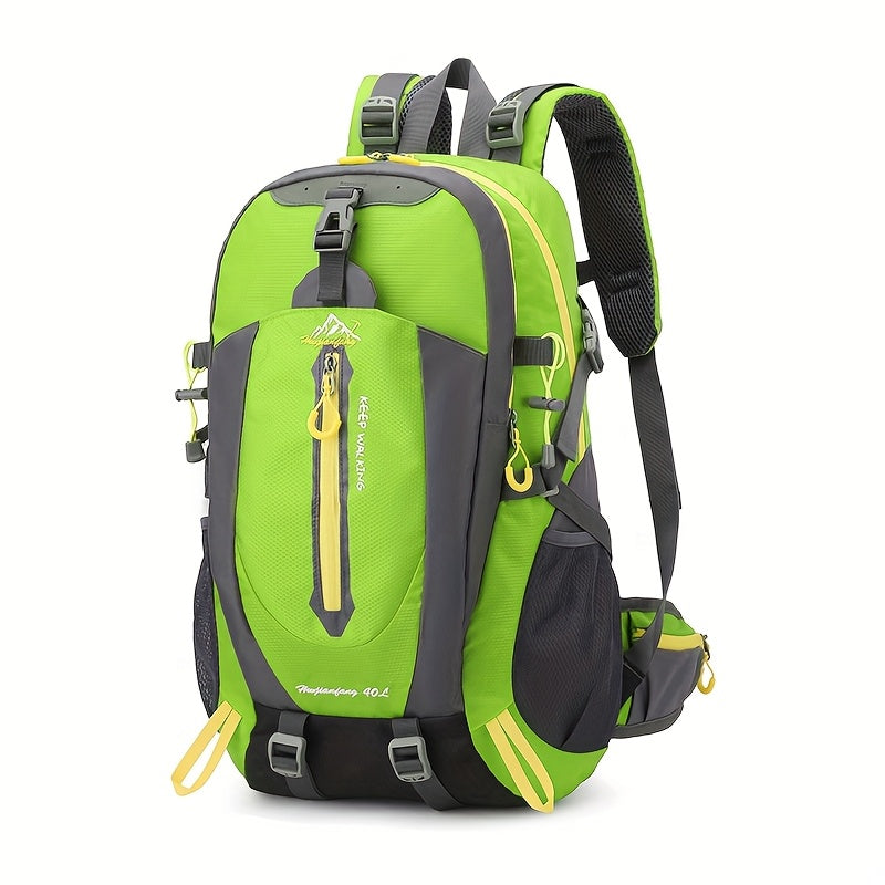 Durable 40L Nylon Backpack | Laptop & Outdoor Gear | Camping Hiking Sports | Unisex | Black | Soft Shell