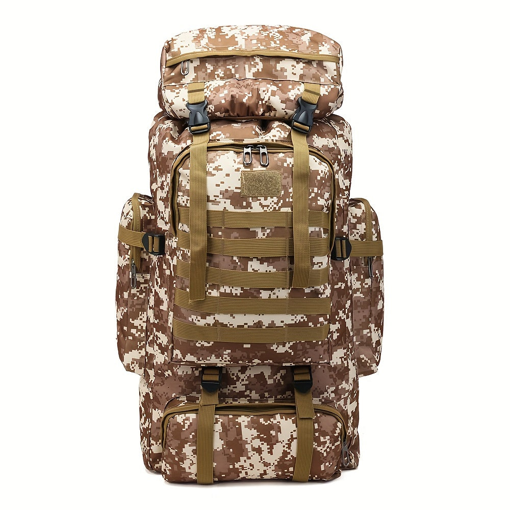 JUMAHE Camouflage Hiking Backpack | Large Capacity Outdoor Bag | Adjustable Straps | Travel & Camping Gear | Lightweight Polyester